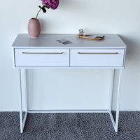 Туалетный столик без зеркала Shtabe Royal 5211 эко (белый/белый/р.золото)