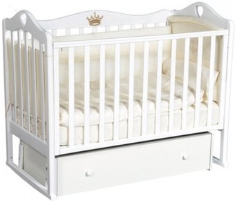 Классическая детская кроватка Ray Grace 4 (белый)