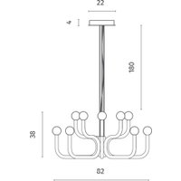 Подвесная люстра Divinare 8194/06 LM-94