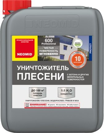 

Средство для каменных поверхностей Neomid Уничтожитель плесени 600 5 кг
