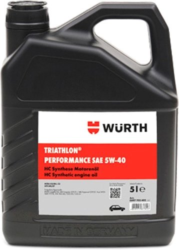 

Моторное масло Wurth Triathlon Performance 5W-40 5л