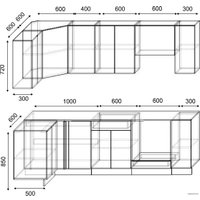 Готовая кухня Сивирин-Компани Клео глосc 1.2х2.5 (бургундский глянец\бургундский глянец)