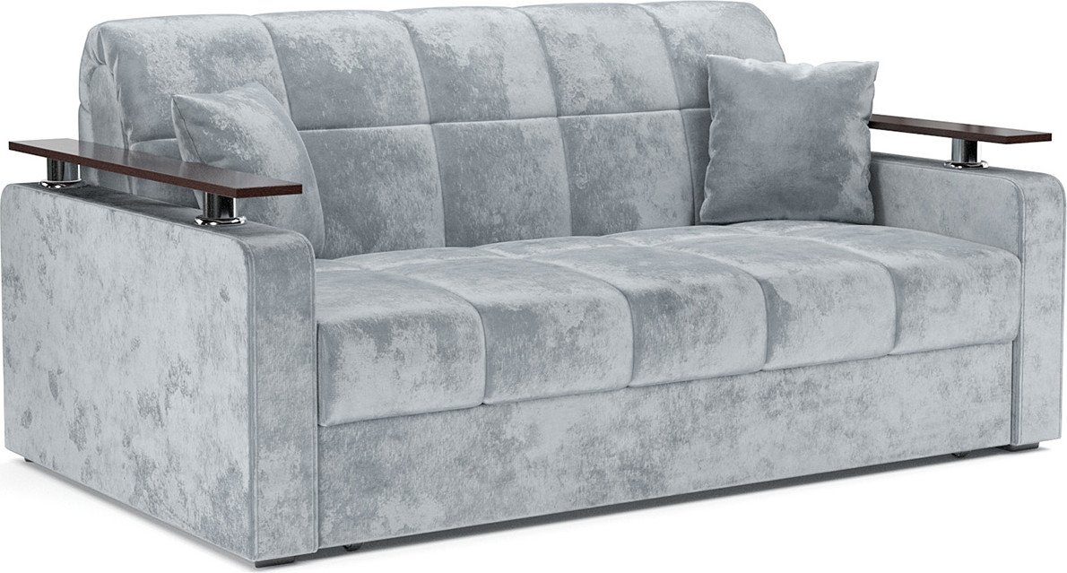 

Диван Мебель-АРС Аккордеон Бакли НПБ 120x200 (велюр серый Plush OWV-11)