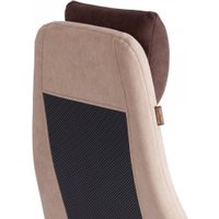 Офисное кресло TetChair Aviator флок/ткань (коричневый/бежевый/серый)