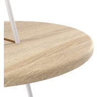 Журнальный столик Sheffilton SHT-CT36 (белый муар/дуб сонома)