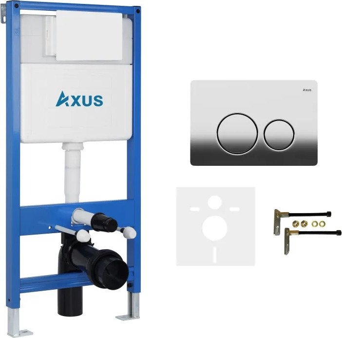 Инсталляция для унитаза Axus 011D с кнопкой 097IC