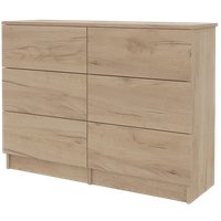 Комод Горизонт Нео 1050 6 ящиков (дуб золотой крафт)