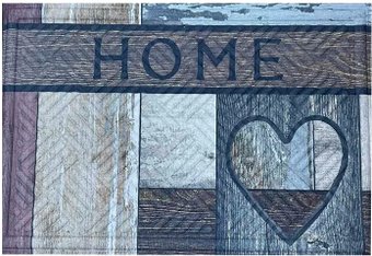 Придверный коврик Multy Home Rambo-Lima 43x63 SH50001585 (разноветный/надпись/сердца)