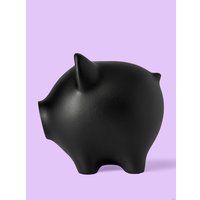 Копилка для денег PIG BANK свинка-копилка XL (черный)