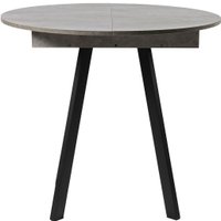 Кухонный стол ВВР Элип (камень светлый/черный профиль, ЛДСП)