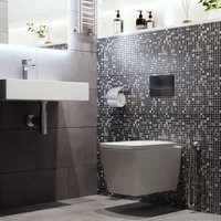 Инсталляция для унитаза Lavinia Boho Relfix 5 в 1 77010039 (черное стекло)