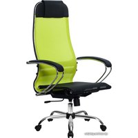 Офисное кресло Metta SU-1-BK Комплект 4, Ch ов/сечен (резиновые ролики, лайм)