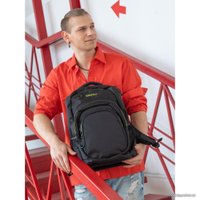 Школьный рюкзак Grizzly RQ-003-31 (черный/салатовый)