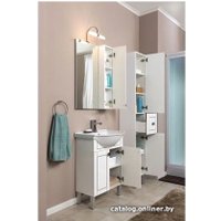  Aquanet Тумба под умывальник Честер 60 00187122 (белый/серебро)