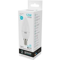 Светодиодная лампочка Gauss Elementary Свеча 12Вт E14 4100K 33122