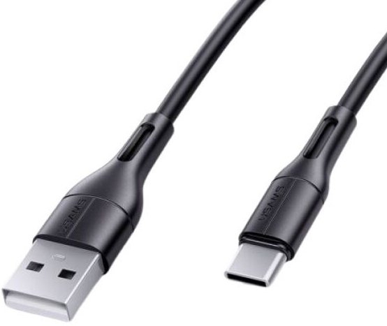 

Кабель Usams USB Type-A - USB Type-C US-SJ501 (1 м, черный)