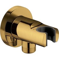 Держатель душевой лейки с подключением Grocenberg GB102 (золото матовый)