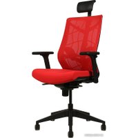 Офисное кресло Chair Meister Nature II 3D с подлокотниками слайдер (черный/красный)