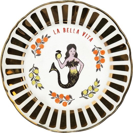 

Тарелка обеденная Bitossi Un Buon Ricordo BEL02025 (русалка)