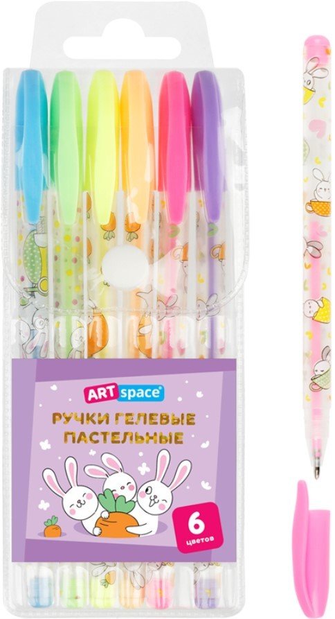 

Набор гелевых ручек ArtSpace Bunny GP6_96958 (6 цв)