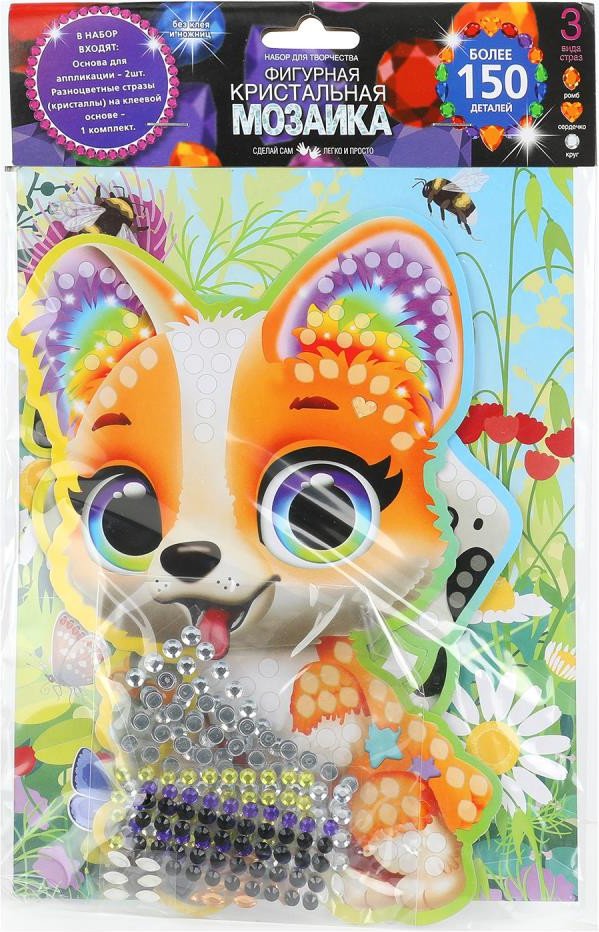 

Алмазная мозаика MultiArt Кристальная мозаика фигурная Песики CRYSTFIG-114797