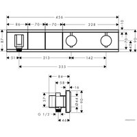 Смеситель Hansgrohe RainSelect 15355400 (белый/хром)