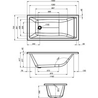 Ванна AM.PM Gem W93A-140-070W-A