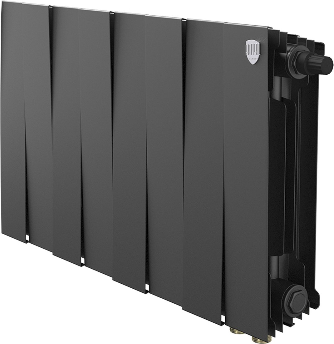 

Биметаллический радиатор Royal Thermo PianoForte 300 Черный VR80 - 8 секций