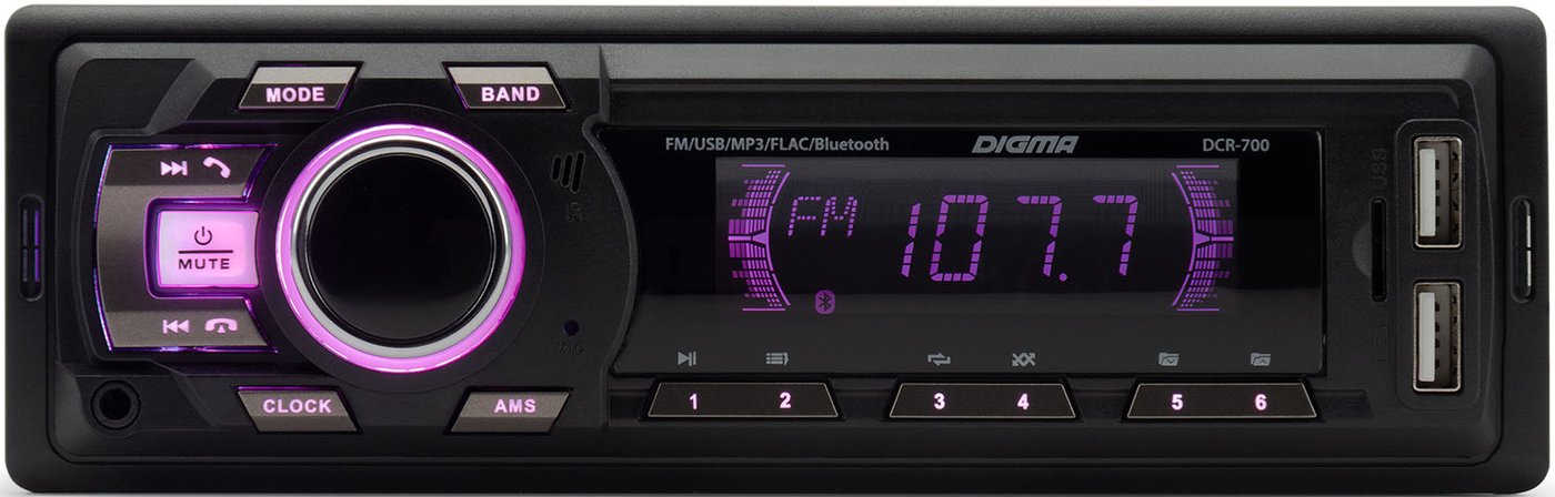 

USB-магнитола Digma DCR-700