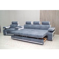 Угловой диван ПетраМебель Марсель Люкс Левый (серый/глори 23/глори 25)