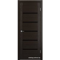 Межкомнатная дверь Юркас Stark ST1 ДО 60x200 (венге, стекло lacobel черный лак)