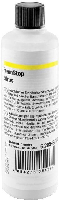 

Пеногаситель Karcher RM FoamStop citrus 6.295-874.0 125 мл