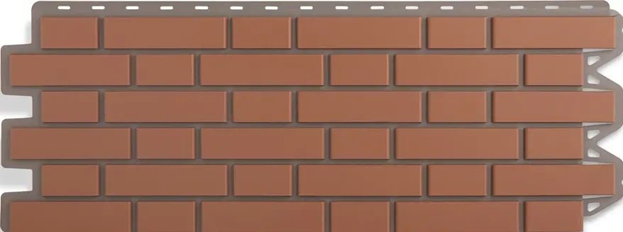 

Панель фасадная Альта-Профиль Кирпич Клинкерный 1220x440 мм 7020 (красный)