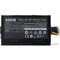 Блок питания Cooler Master Elite V3 230V 600W MPW-6001-ACABN1