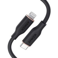 Кабель Anker PowerLine III Flow 641 A8662 USB Type-C - Lightning 60W (0.9 м, черный)