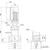Многоступенчатый насос Grundfos CRE 64-3-2 A-F-A-E-HQQE