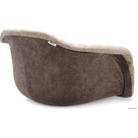 Стул с подлокотниками Sheffilton SHT-ST31-С3/S95-1 (ванильный кофе/белый муар)
