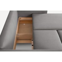 Угловой диван Divan Нордика мини Velvet Smoke 264426 (серый)