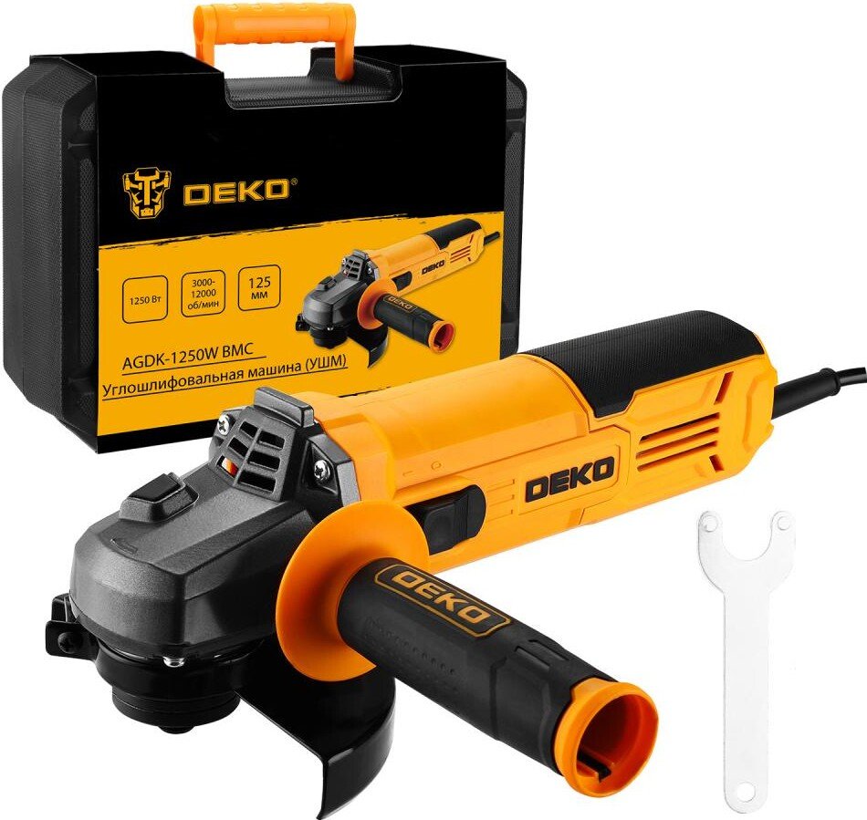 

Угловая шлифмашина Deko AGDK-1250W 084-1078