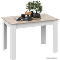 Кухонный стол Трия Промо тип 2 (белый/дуб сонома светлый)