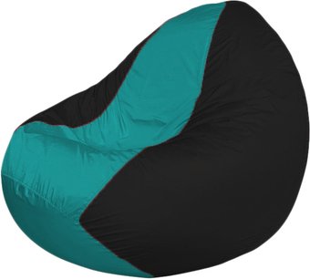Кресло-мешок Flagman Classic K2.1-242 (черный/бирюзовый)