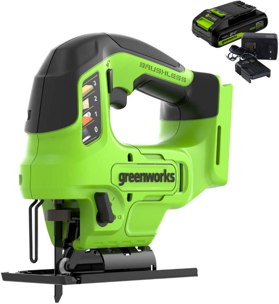 

Электролобзик Greenworks GD24JS90 3601707CUB (с 1-им АКБ)