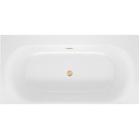 Ванна Wellsee Dream For More 181x90 23790104R (встраиваемая ванна белый глянец, сифон-автомат золото)