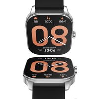 Умные часы Amazfit Pop 3S (серебристый, с силиконовым ремешком)