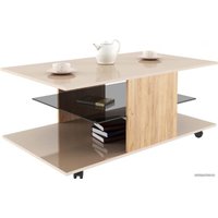 Журнальный столик Bon Mebel Bergamo 2 исп. 2 (бунратти/бежевый глянец) в Бресте