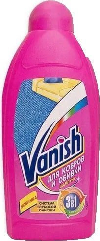 

Средство для ковровых покрытий Vanish Шампунь 3 в 1 для ковров и обивки мебели 0.45 мл