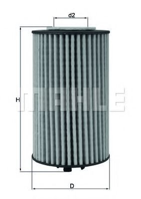 

Масляный фильтр Mahle Knecht OX1058D