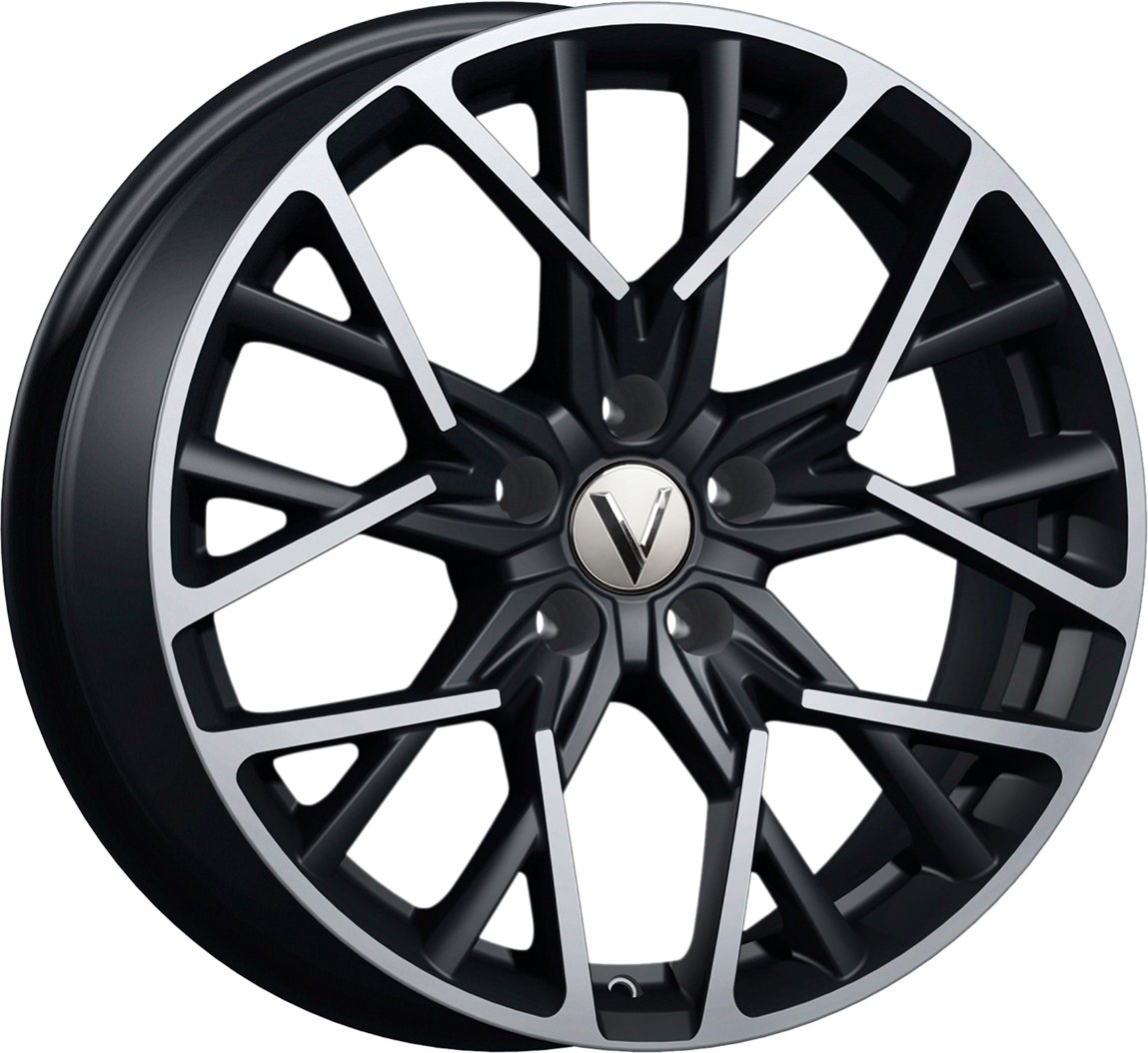 

Литые диски Vector B225 18x8" 5x112мм DIA 66.6мм ET 30мм Алмаз черный