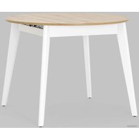 Кухонный стол Stool Group Rondo 100-135x100 80.557.01 8029 (дуб/белый)