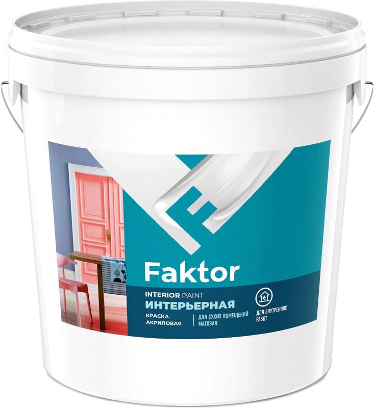 

Краска Ярославские краски Faktor интерьерная 6 кг (белый)